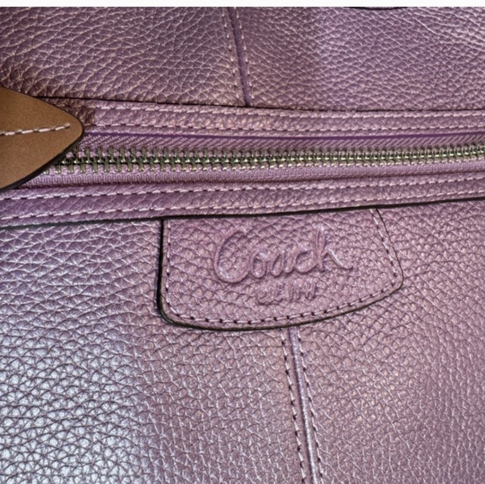 Coach Purple Crossbody- EUC - Picture 4 of 11
